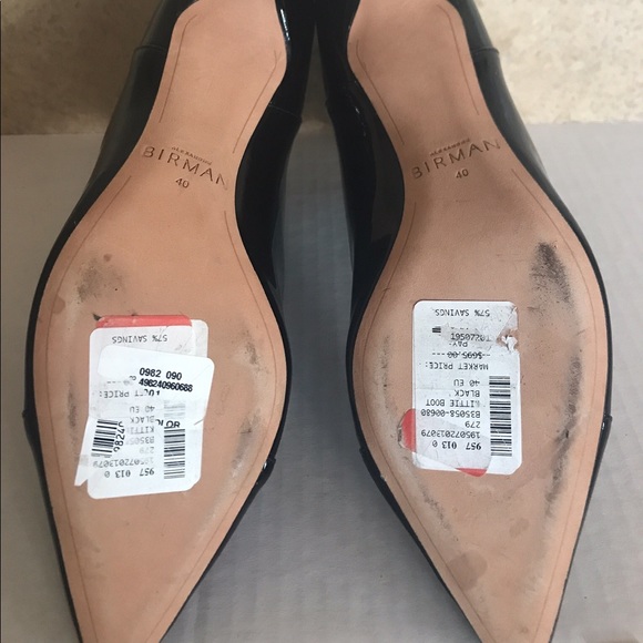 Alexandre Birman Kittie Patent Leather Point Tie Booties - Picture 11 of 11